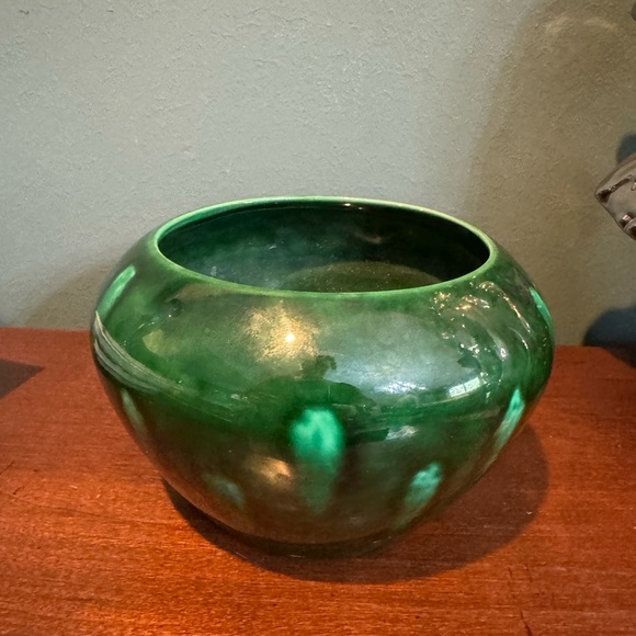THE VIOLET POT 1997 VINTAGE JADE GREEN CERAMIC PLANTER FOR AFRICAN VIOLETS - Picture 1 of 8